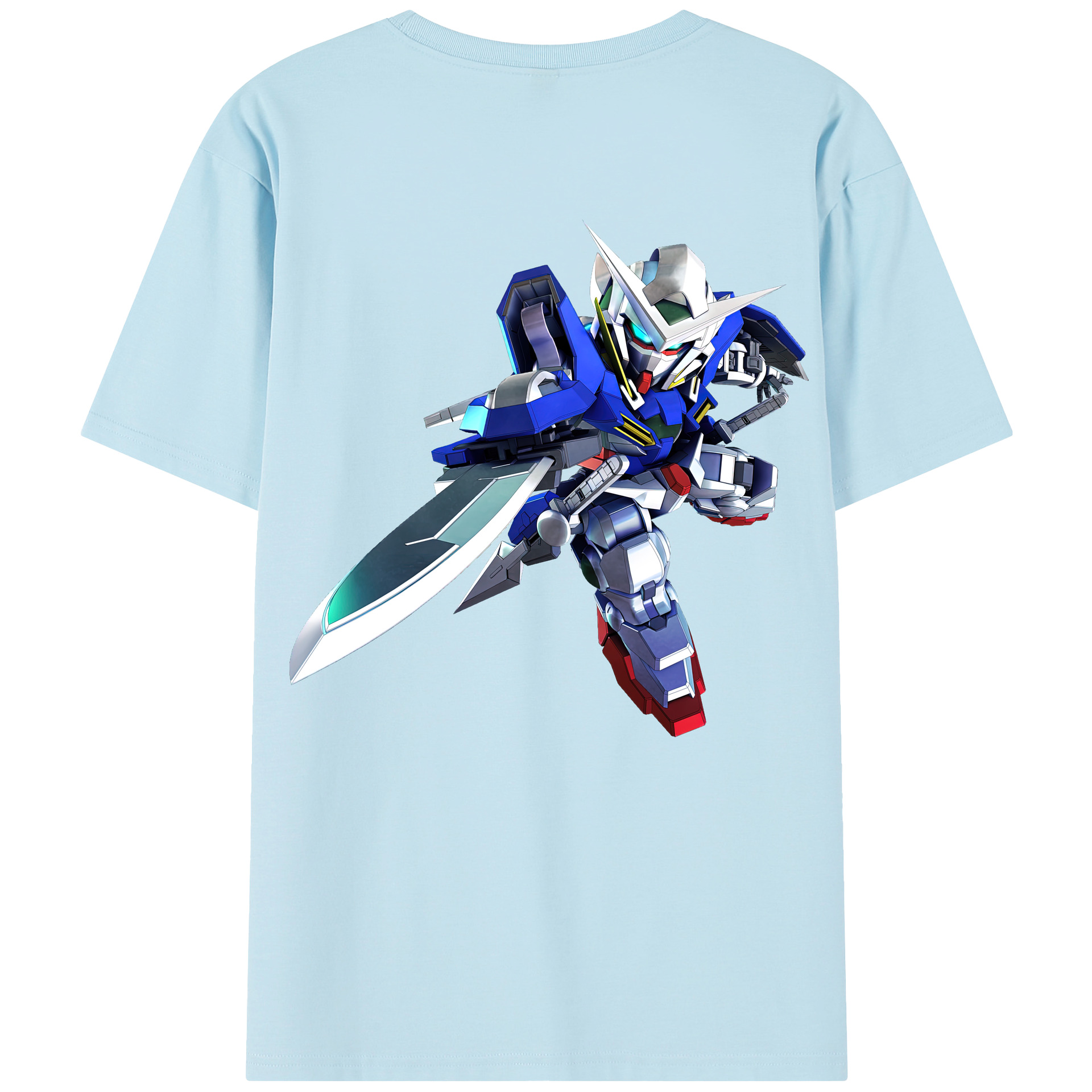 （画像用） 機動戦士ガンダム Mobile Suit Gundam 綿100％半袖Tシャツ（背面プリント）